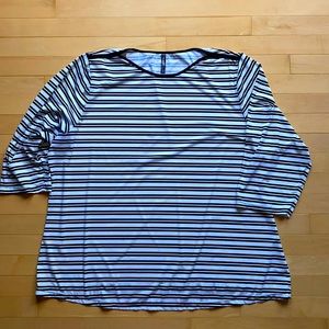 Torrid striped swim shirt